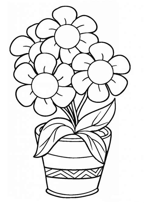 flower coloring pages to print|65 Beautiful Flower Coloring Pages (Free PDF Printables).